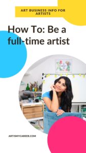 How to be a full-time artist - salary, career paths and jobs Pinterest Pin